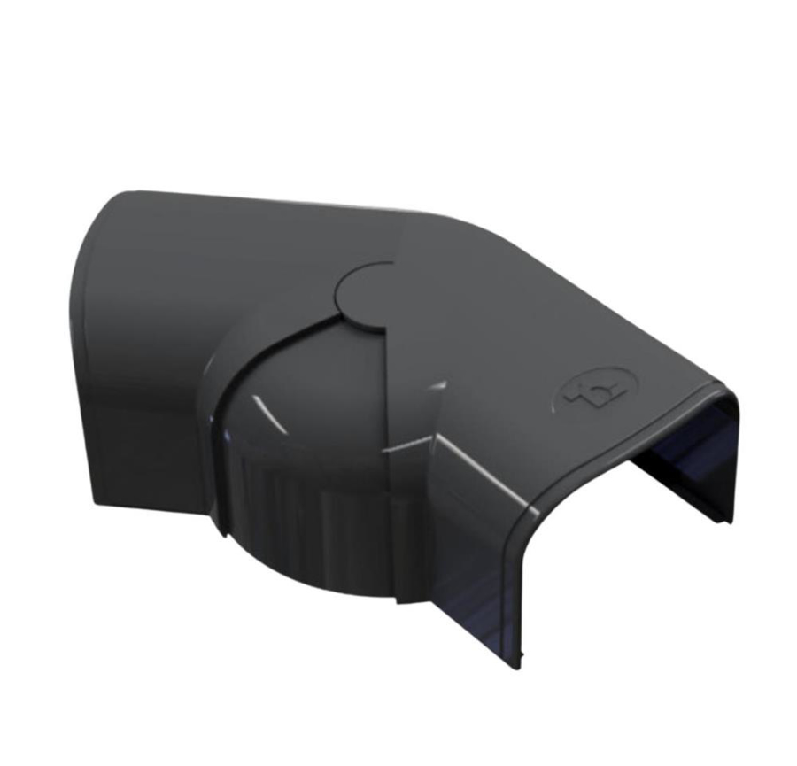 Afbeeldingen van SCD100423: Optimat instelbare bocht 80°- 140° CPS75 antraciet RAL 7016
