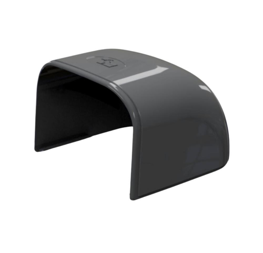 Afbeeldingen van SCD100442: Optimat rond eindstuk TC75 antraciet (5st) RAL 7016