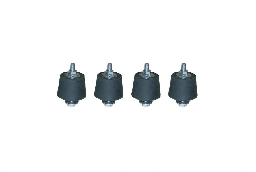 Image de 11100072: Jeu de 4 amortisseurs de vibrations 50x35mm M8 (max 70kg/amortisseurs)