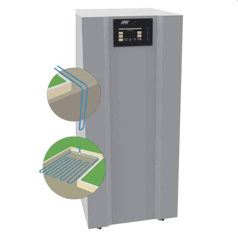 Afbeeldingen van 2150230016: Geothermische WP GEOTWIN-4 STD 230W + 6kW elec verw R407C