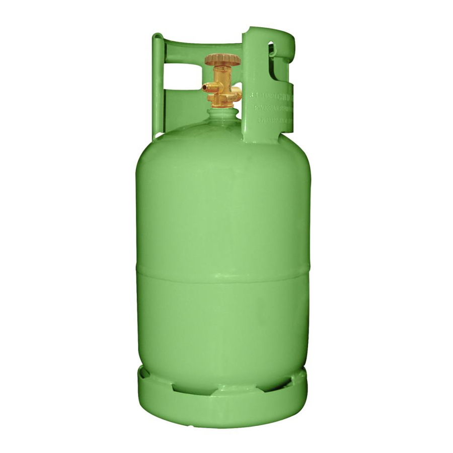 Image de 63009-EUGRN-1/4: Cylindre de récupération 27.2l vert avec valve 1/4